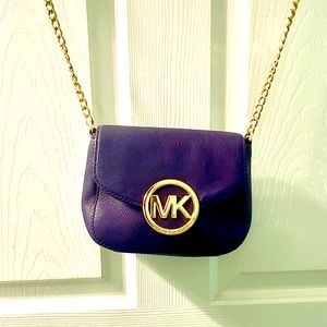 Michael Kors Crossbody bag purple leather NWOT
